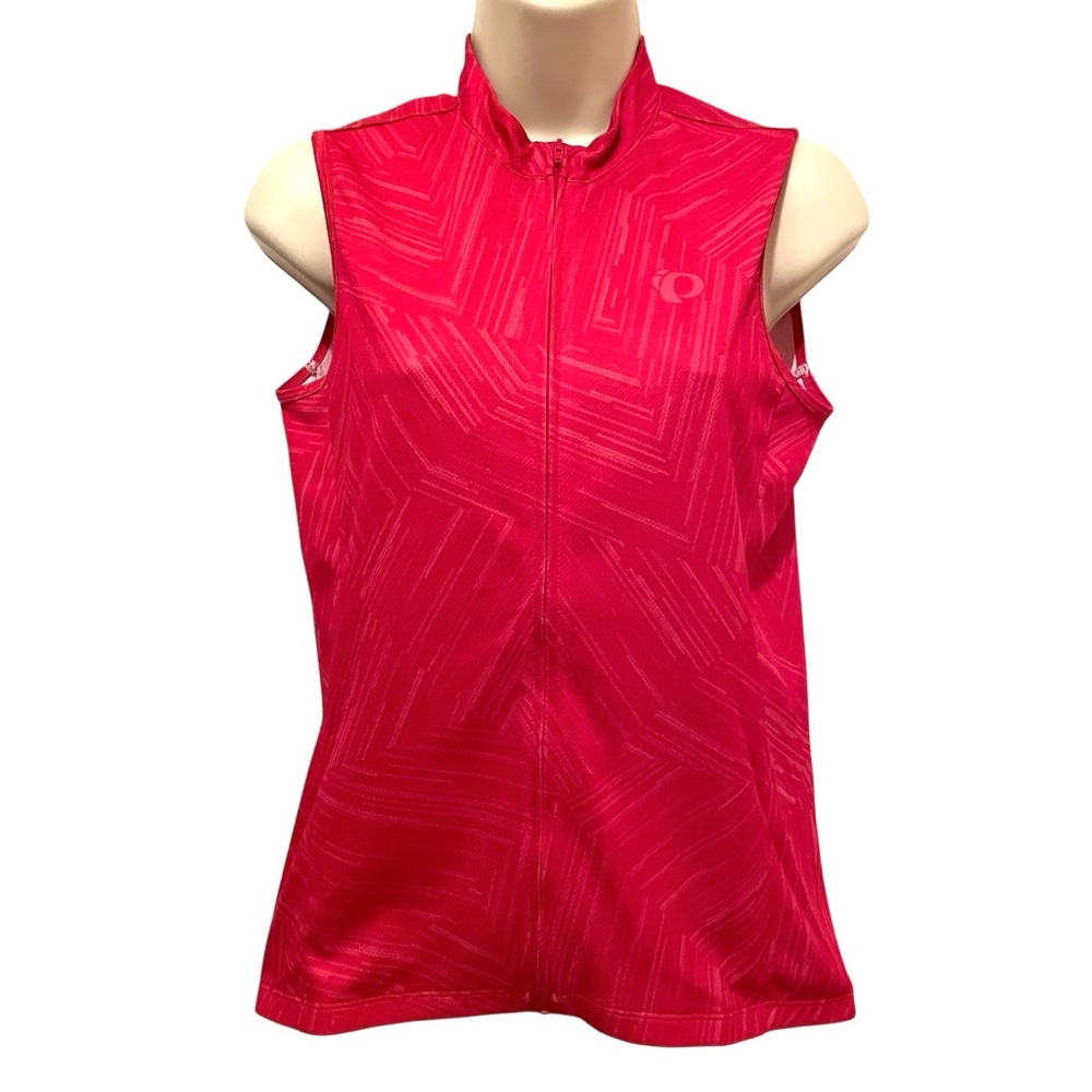 PEARL iZUMI Medium Cycling Vest Top Full Zip Pink Bicycle